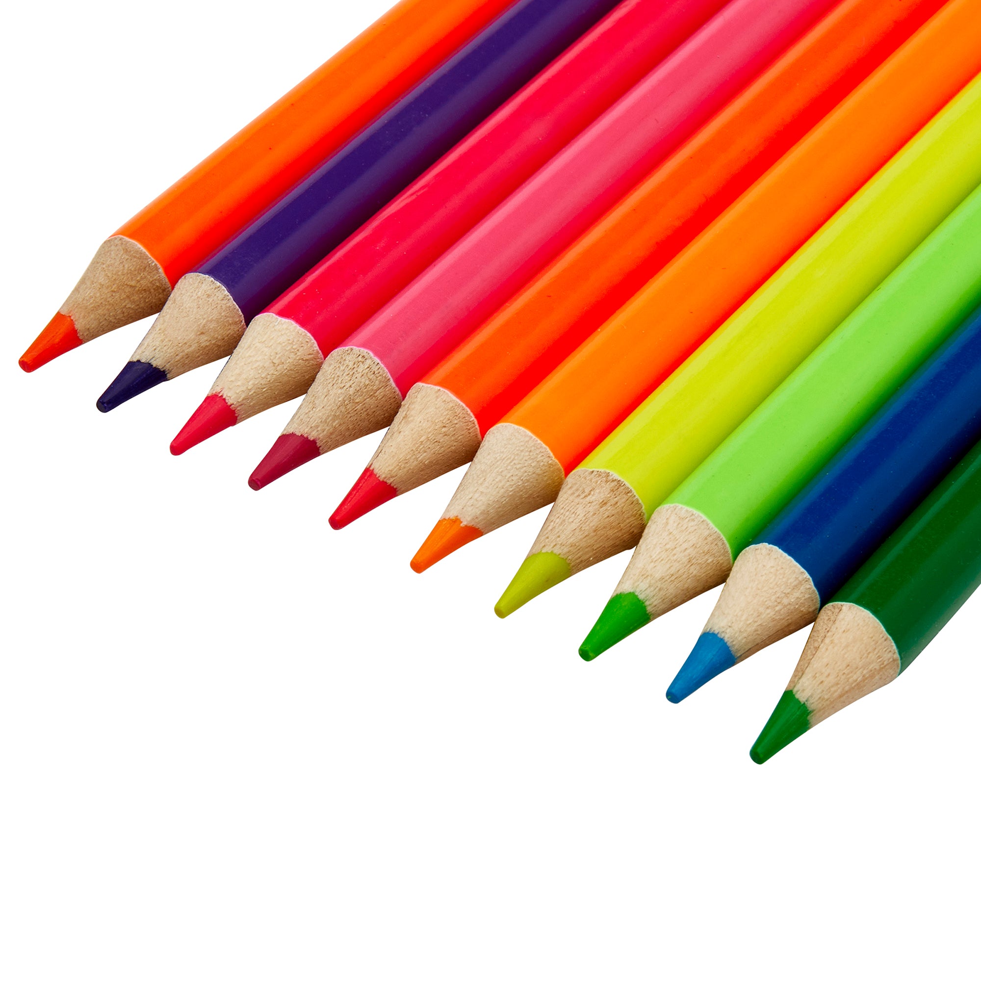 Cra-Z-Art Neon Colored Pencils – 10 Count Pre-Sharpened Set, Bright Fl
