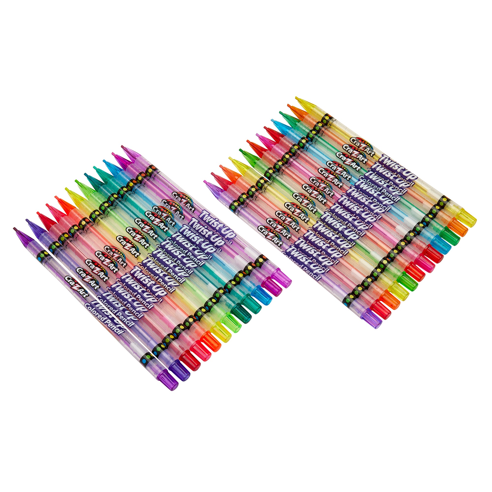 Cra-Z-Art Twistable Neon Bold & Brite Colored Pencils, 24 Pack - 24 Vi