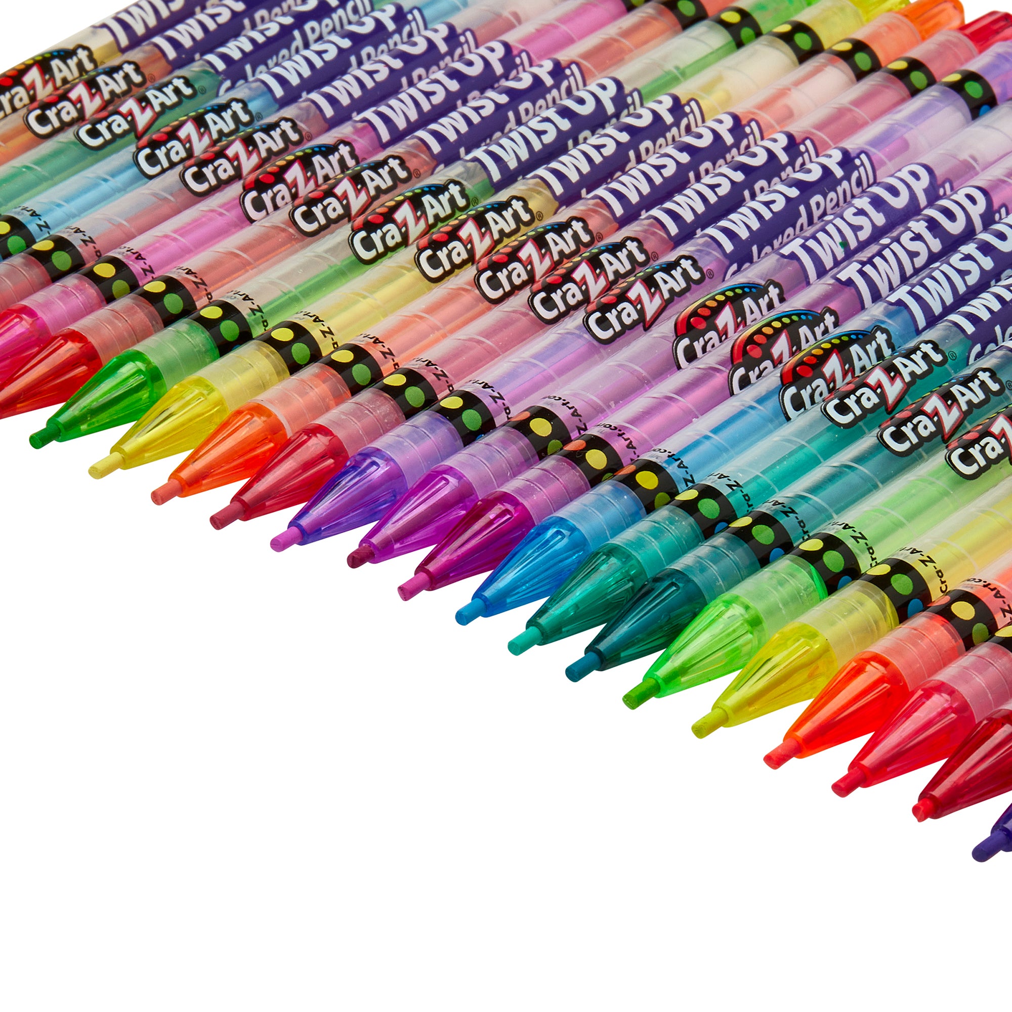 Cra-Z-Art Twistable Neon Bold & Brite Colored Pencils, 24 Pack - 24 Vi