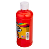A bottle of Cra-Z-Art Orange Paint 16 oz - Bold, Vibrant, and Easy to Apply for Creative Projects! Safe for Kids 3+ with a white cap and colorful label, showing American Flag emblem.