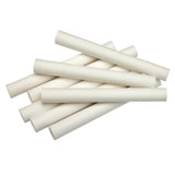 A pile of 16 ct. White Chalk, peggable box arranged in a scattered manner, isolated on a white background.
