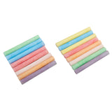 Two sets of Cra-Z-Art Chalk - Color 16 Count are arranged in parallel rows on a plain white background. One set has four pieces, the other has eleven.