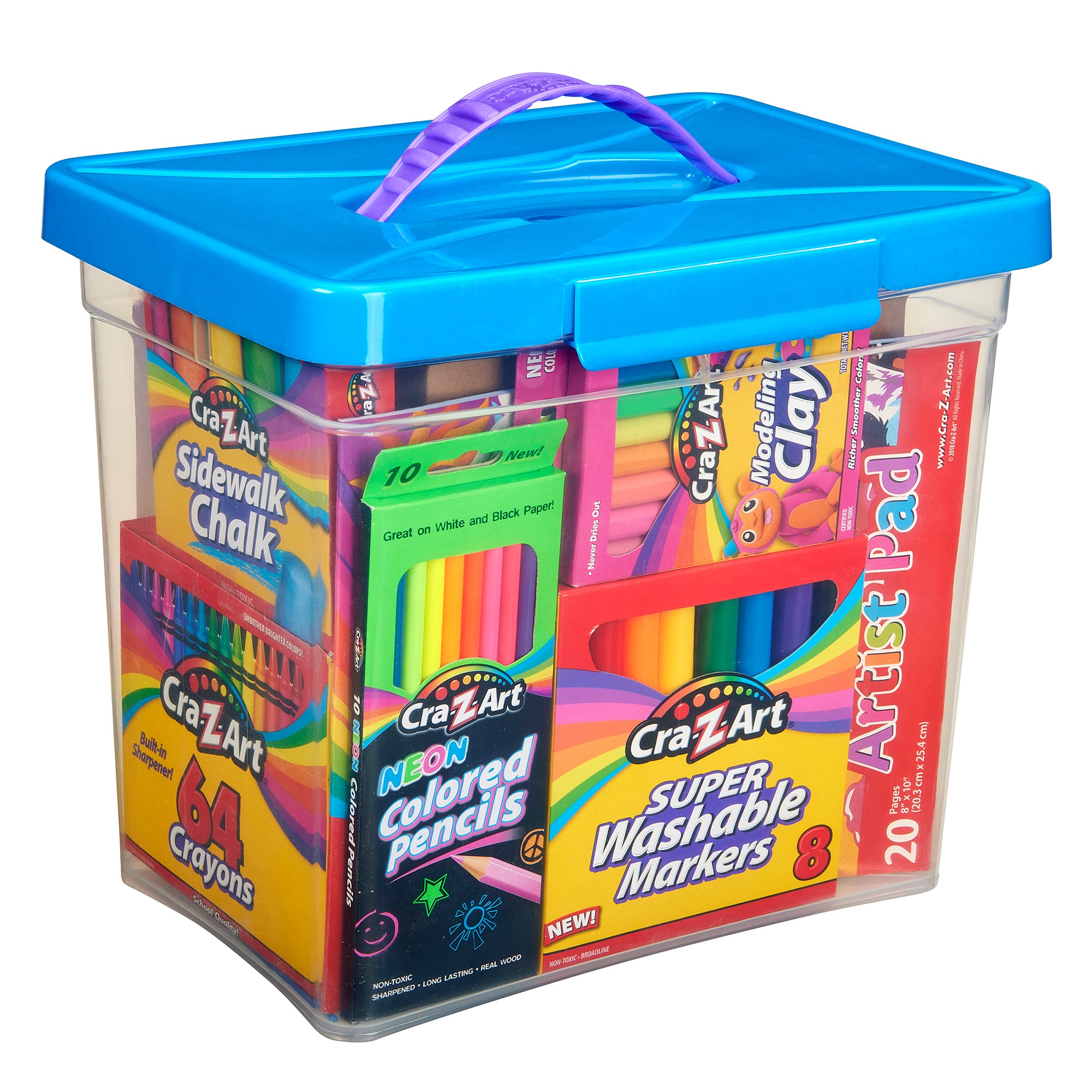 Cra-Z-Art Ultimate Art Extravaganza Tub – 125+ Piece Kids Art Set with