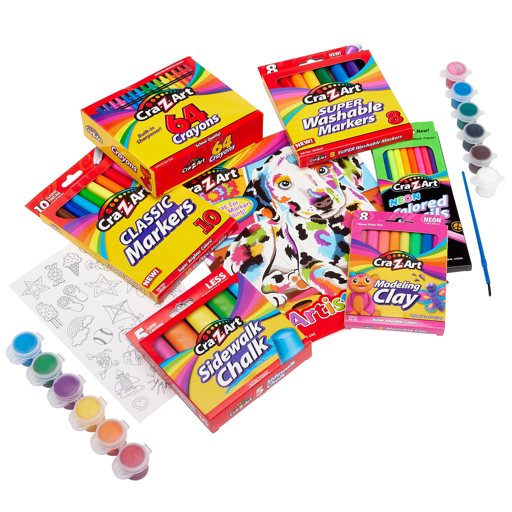 Cra-Z-Art Ultimate Art Extravaganza Tub – 125+ Piece Kids Art Set with