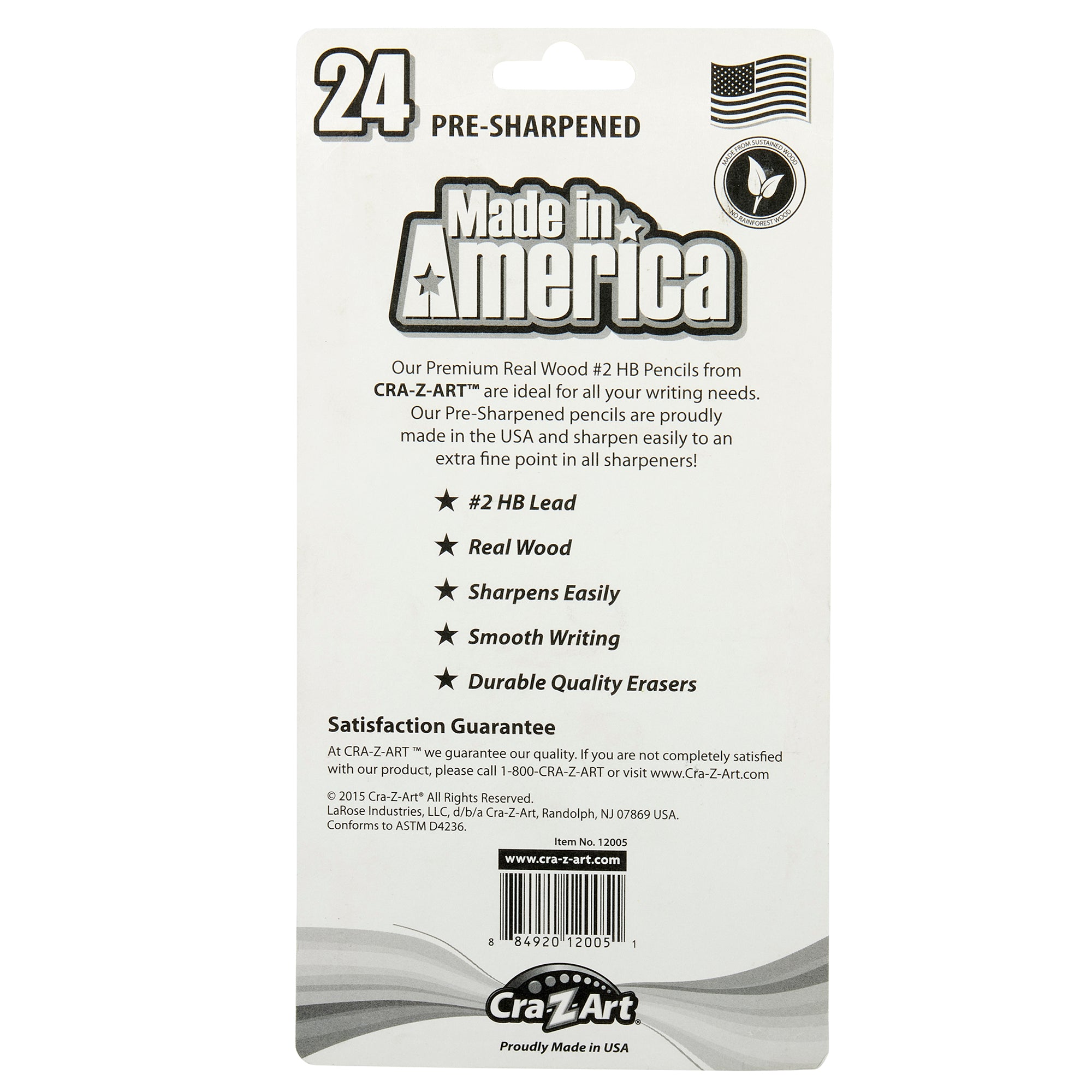 Cra-Z-Art No. 2 Pencils 24ct Made in USA