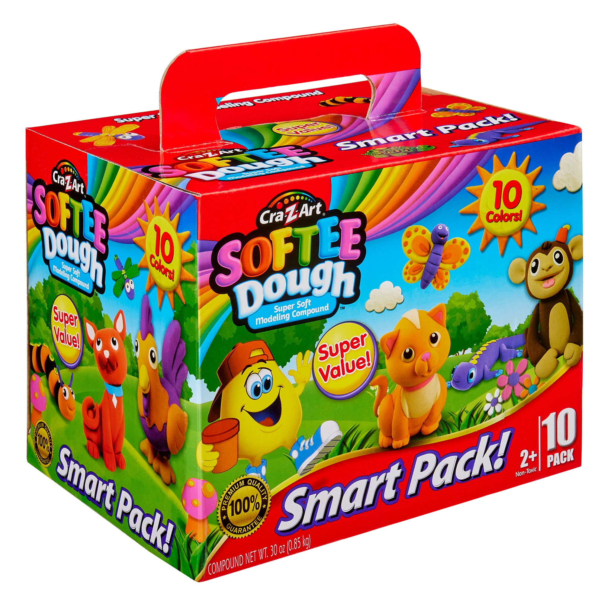 Cra-Z-Art Softee Dough 10 Count Smart Pack – Super Soft Modeling Compo