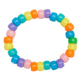 Shimmer 'n Sparkle 2 in 1 Spin & Bead Bracelet Studio made with large round beads in rainbow colors arranged in a circular pattern.