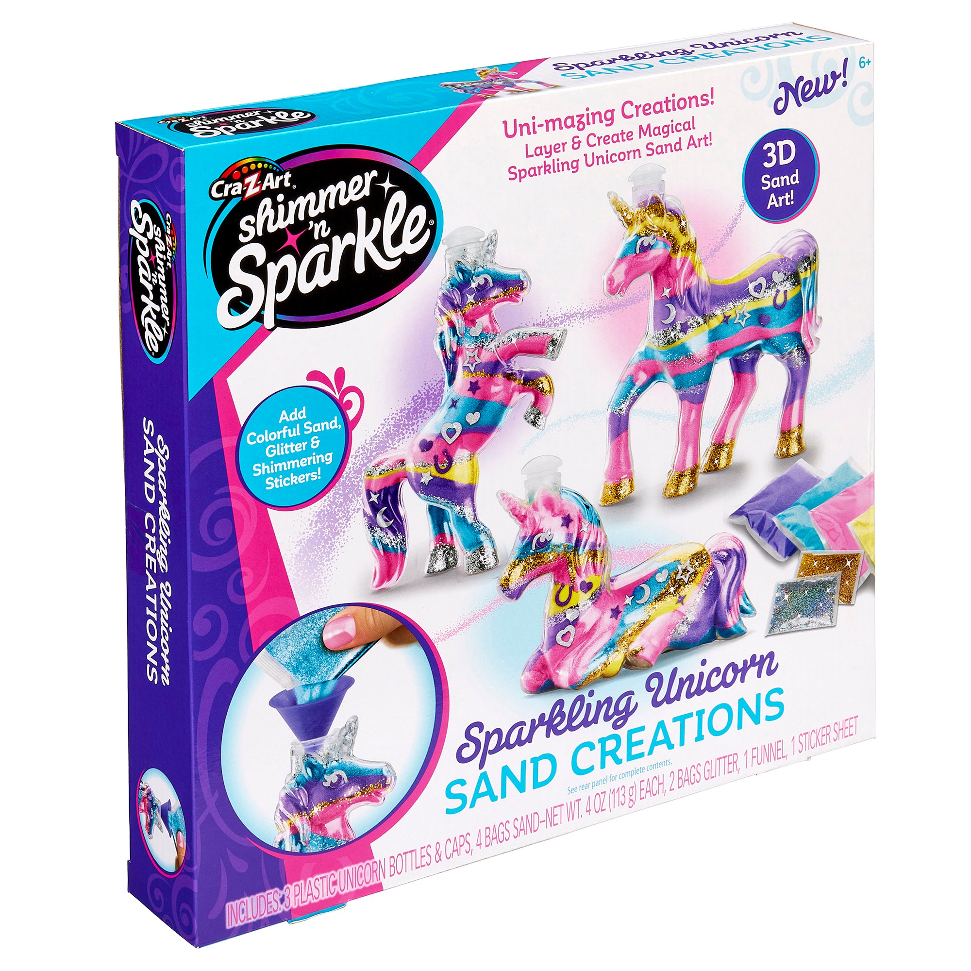Shimmer 'n Sparkle Sparkling Unicorn Sand Art Creations – Cra-Z-Art