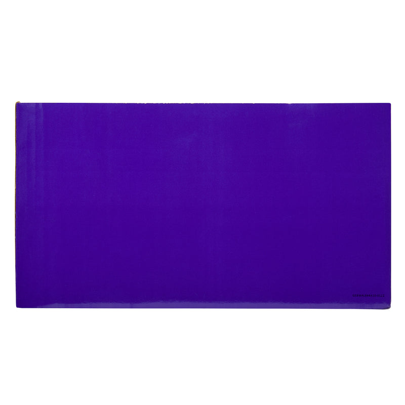 A rectangular purple Cra-Z-Slimy Single Cans 4 OZ: Colorful, Stretchy Sensory Delight for Everyday Play! with a smooth texture and a plain design. The surface is glossy and reflective.