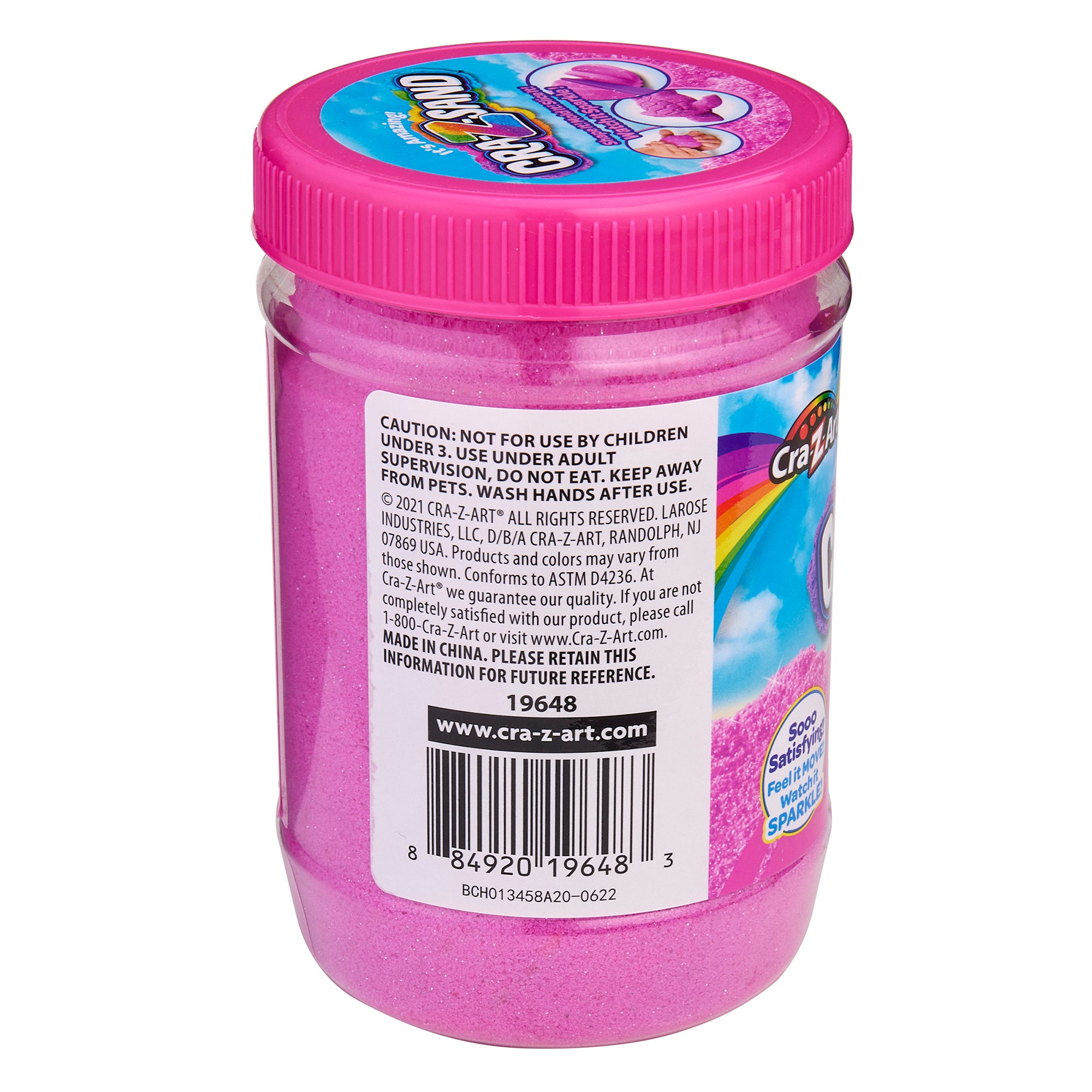 Cra-Z-Sand Pink Glitter Sand, 1.5 LB Tub – Cra-Z-Art