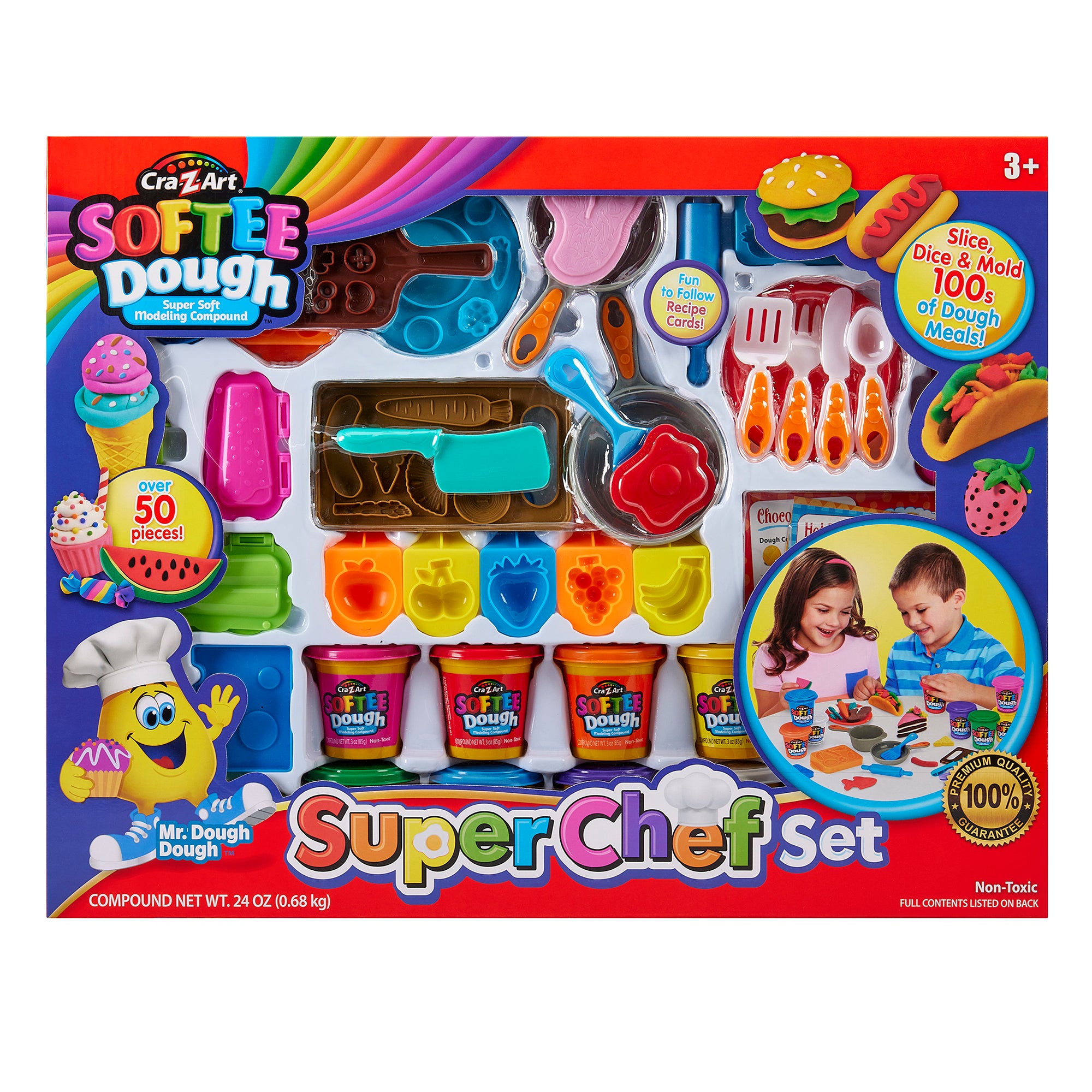 スフレ＆トーストセット Softee Dough Super Chef Set – Cra-Z-Art