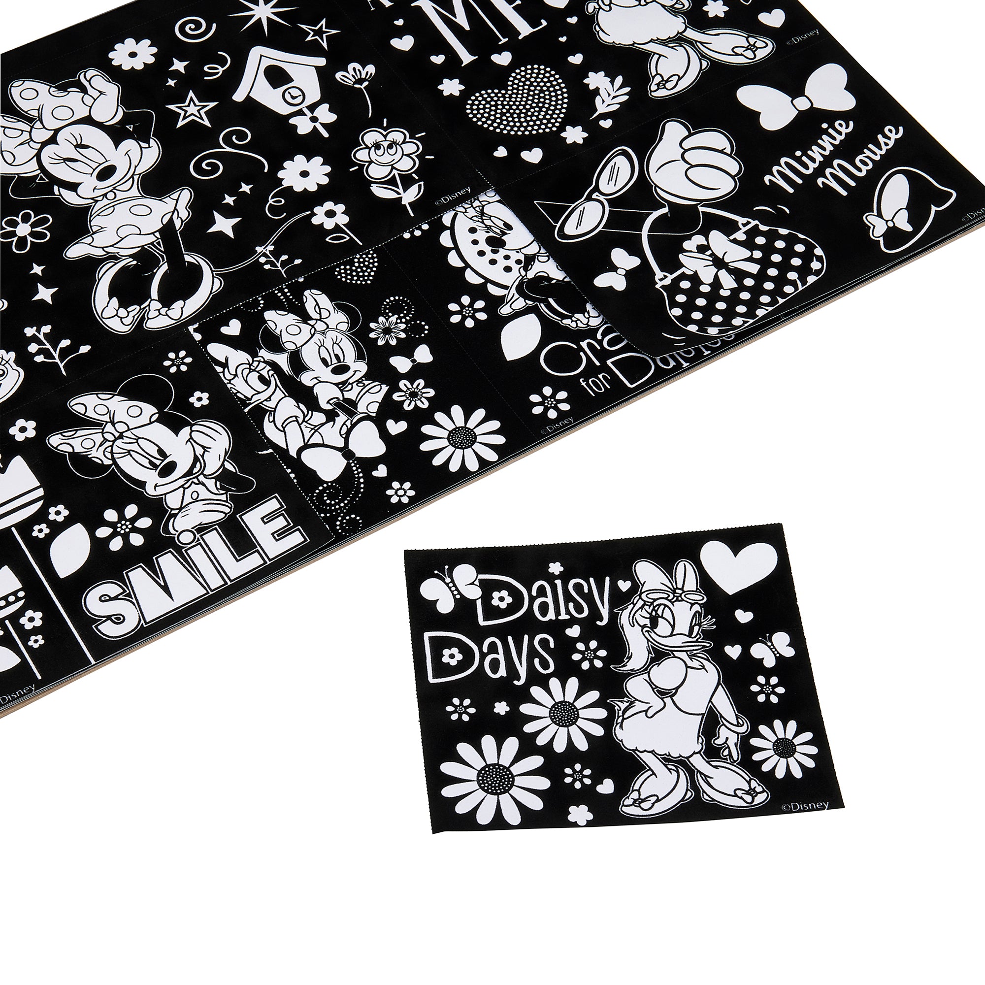 Cra-Z-Art Disney Minnie Mouse Fuzzy Poster Jumbo Pad, 40+ Velvet Color
