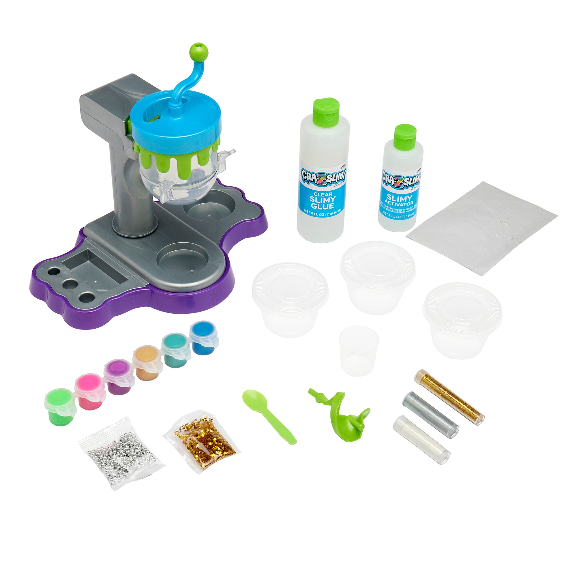 Cra-Z-Slimy Metallic Slime Studio Kit with Mixer – Cra-Z-Art