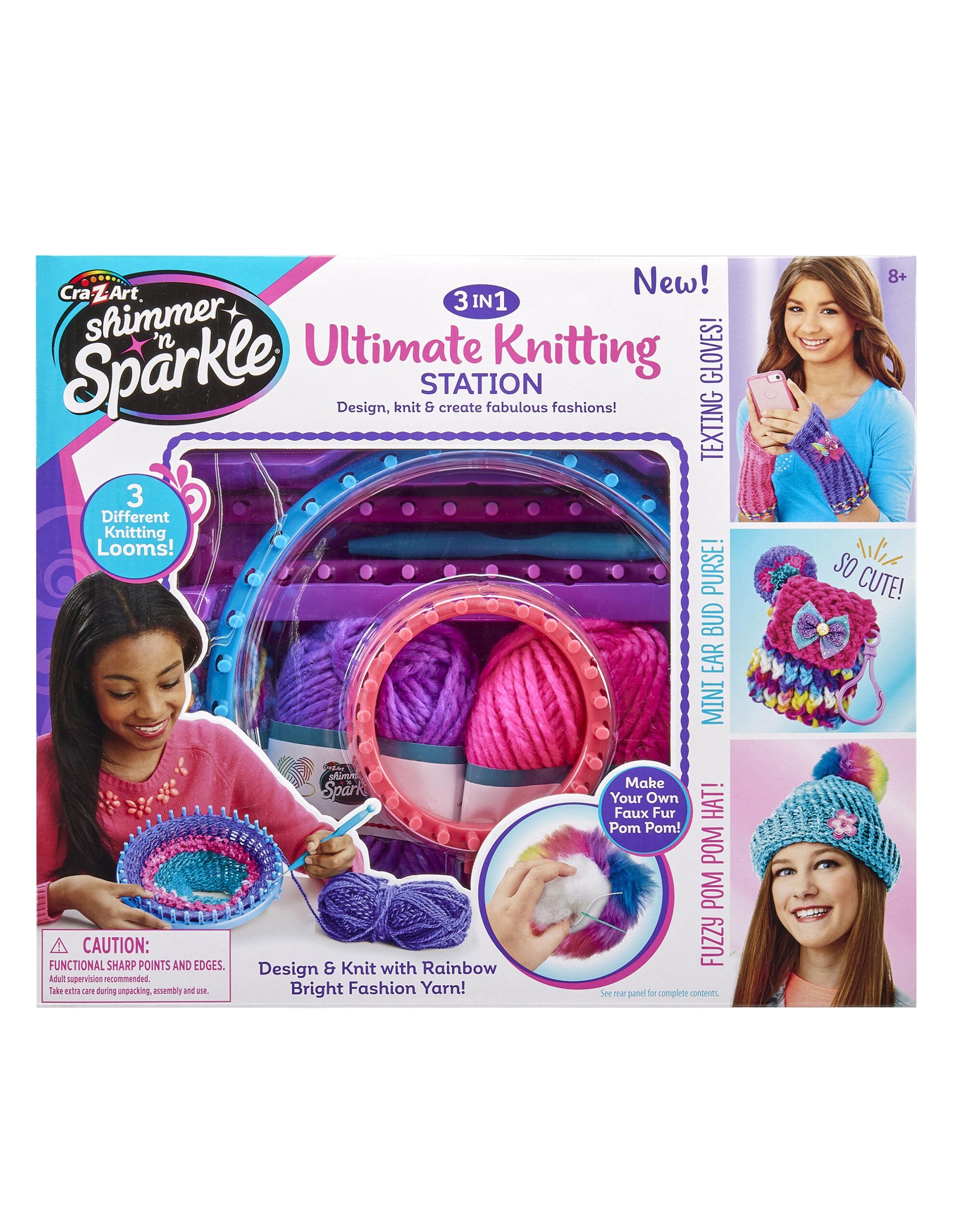 Shimmer 'n Sparkle 3 in 1 Ultimate Knitting Station – Cra-Z-Art