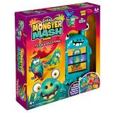 Packaging of the "Cra-Z-Art Monster Mash Board Game - Test your skills at matching!" showing a colorful and animated monster-themed design. The box indicates it is suitable for ages 4+, and highlights it as a fun and educational game.