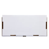 A rectangular, closed white cardboard box of Cra-Z-Art Crayon 8 color 800 Count with visible brown edges on the sides.