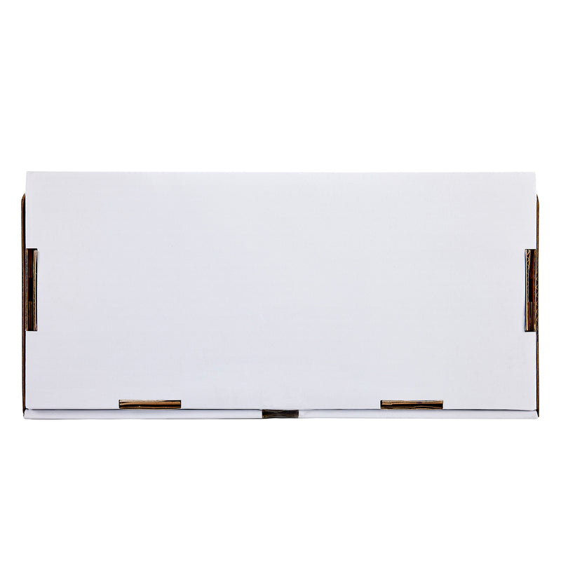 A rectangular, closed white cardboard box of Cra-Z-Art Crayon 8 color 800 Count with visible brown edges on the sides.
