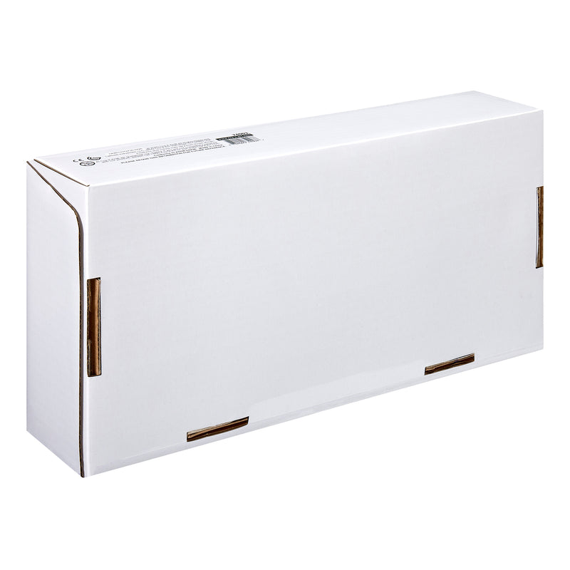 A plain white rectangular cardboard box of Cra-Z-Art Crayon 8 color 800 Count with minimal markings is pictured against a white background.