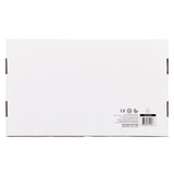 A plain white cardboard box with printed certifications and a barcode on one side containing 250 Count Happy Birthday Pencils - Classroom Bulk Pack - 10 Different Designs.