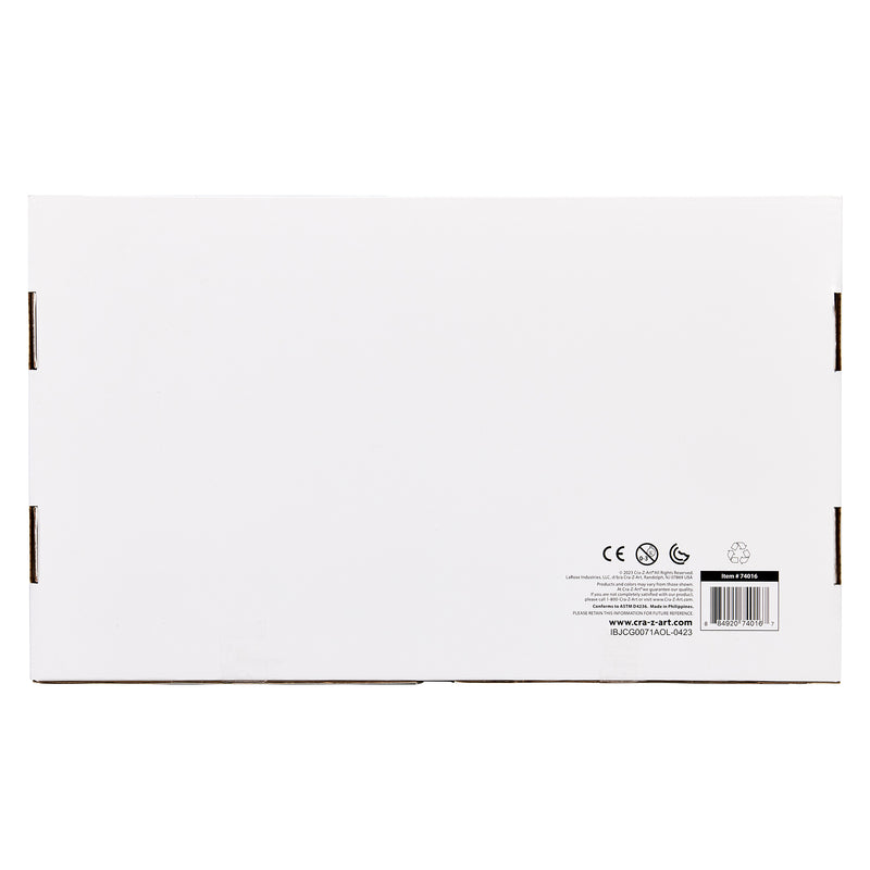 A plain white cardboard box with printed certifications and a barcode on one side containing 250 Count Happy Birthday Pencils - Classroom Bulk Pack - 10 Different Designs.