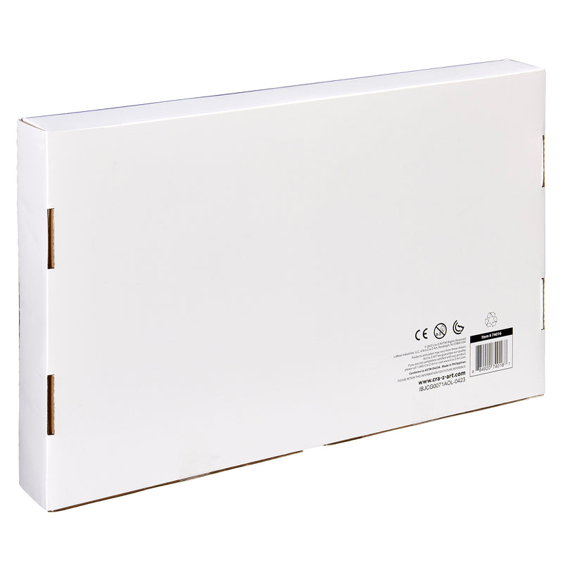 A white rectangular cardboard box with icons and text printed on the bottom right corner on its back side containing 250 Count Happy Birthday Pencils - Classroom Bulk Pack - 10 Different Designs.