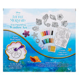 Box labeled "The Little Mermaid 2 in 1 Window Set". Includes paint, art sheets, and instructions for creating window art pieces.