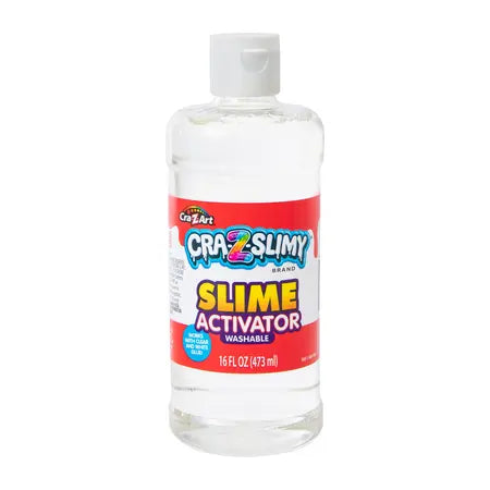 Cra-Z-Slimy Washable Slime Activator 16 oz – Slime Making Solution for Clear & White Glue