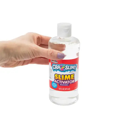 Cra-Z-Slimy Washable Slime Activator 16 oz – Slime Making Solution for Clear & White Glue