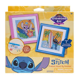 Cra-Z-Art Disney Stitch Diamond Art Jewel By Number Kit, 2 Framed Designs, Ages 8+
