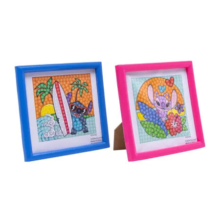 Cra-Z-Art Disney Stitch Diamond Art Jewel By Number Kit, 2 Framed Designs, Ages 8+