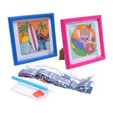 Cra-Z-Art Disney Stitch Diamond Art Jewel By Number Kit, 2 Framed Designs, Ages 8+