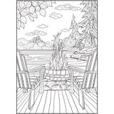 Cra-Z-Art Timeless Creations Nature’s Escape Adult Coloring Book, 64 Nature Designs