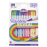 Cra-Z-Art Rainbow Reveal Color Changing Markers, 12 Double-Ended Markers, 24 Colors