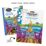 Cra-Z-Art Timeless Creations Nature’s Escape Adult Coloring Book, 64 Nature Designs
