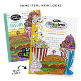 Cra-Z-Art Timeless Creations Sweet & Savory Food Adult Coloring Book, 64 Designs