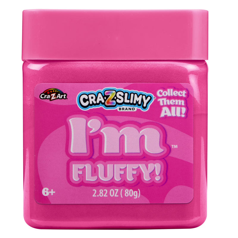 Cra-Z-Slimy I’m Fluffy Pink Fluffy Slime for Kids, Soft & Airy Sensory Slime, Ages 6+