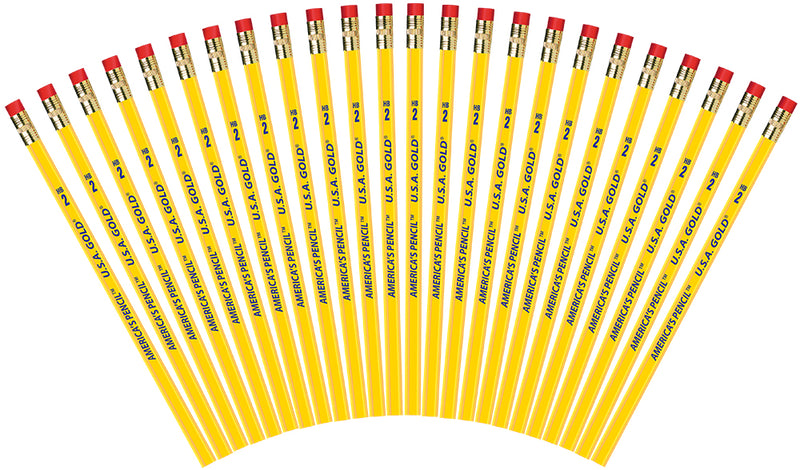 The Write Dudes U.S.A. Gold Pencils 48ct