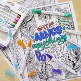 Cra-Z-Art Flip It 12-Count Dual-Tip Acrylic Markers, Brush & Fine Tips