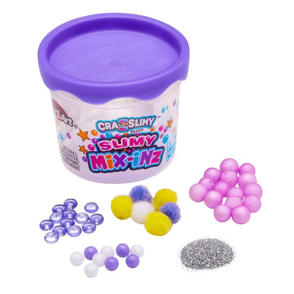 Cra-Z-Slimy Mix-Inz Can Slime Add-Ins | DIY Texture & Glitter Accessories (Ages 6+)