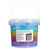 Cra-Z-Slimy 5-in-1 Rainbow Splash Slime Bucket (38 oz) | Premade Slime & Mix-Ins Set (Ages 6+)