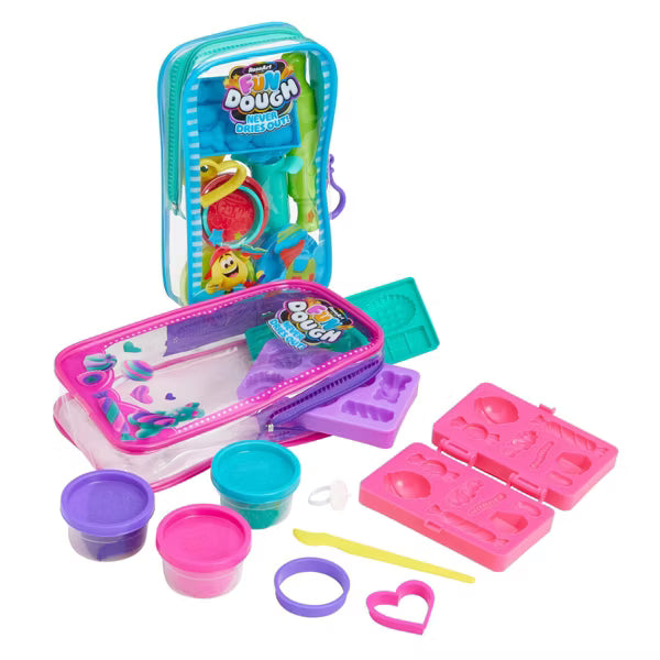 RoseArt Fun Dough Create N' Go Cra-Z Candy Travel Case | Portable Modeling Clay Toy (Ages 3+)