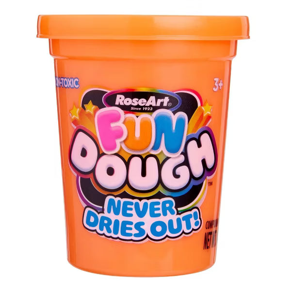 RoseArt Fun Dough 4 oz Single Can | Non-Toxic Modeling Clay for Kids (Ages 3+)