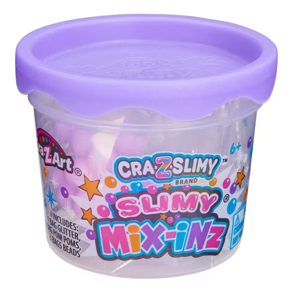 Cra-Z-Slimy Mix-Inz Can Slime Add-Ins | DIY Texture & Glitter Accessories (Ages 6+)