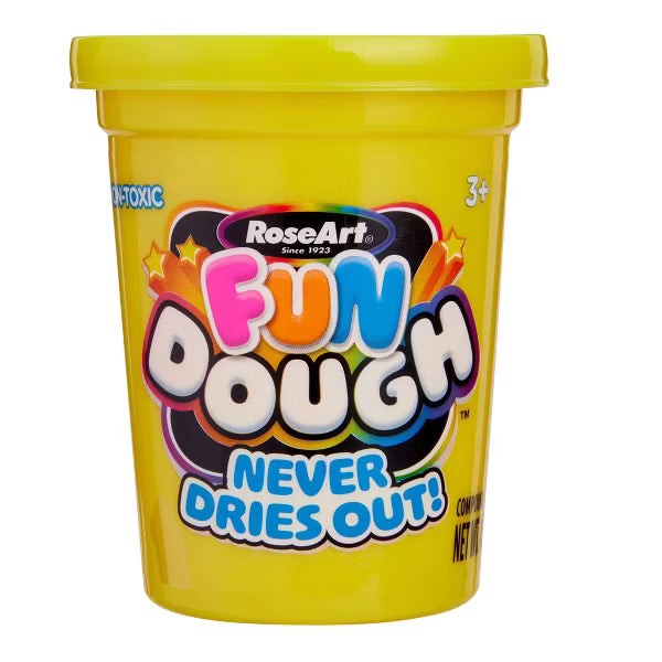 RoseArt Fun Dough 4 oz Single Can | Non-Toxic Modeling Clay for Kids (Ages 3+)