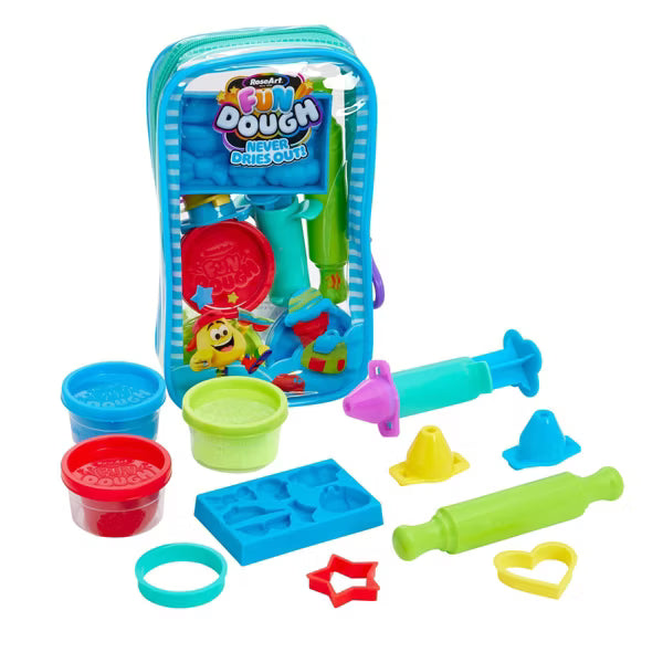 RoseArt Fun Dough Create N' Go Cra-Z Candy Travel Case | Portable Modeling Clay Toy (Ages 3+)