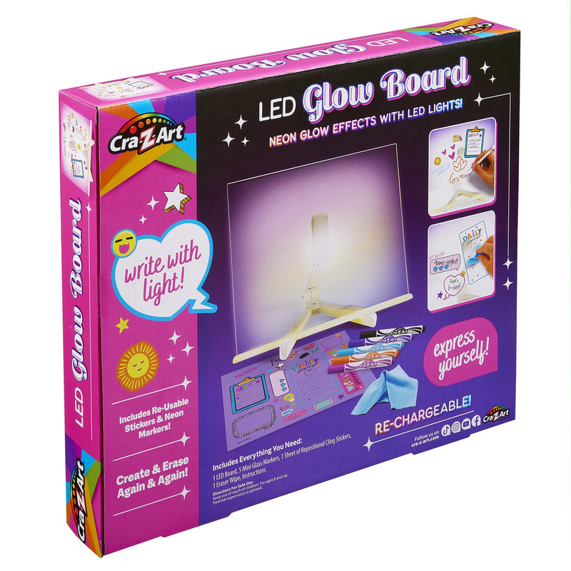 Cra-Z-Art Neon Glow Light-Up Drawing Board Easel