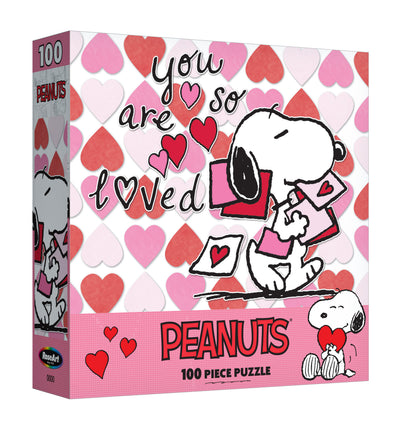 RoseArt - Saint-Valentin Peanuts - Tu es tellement aimé - Puzzle de 100 pièces