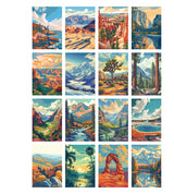 RoseArt-National Parks 16 x 100-Piece Jigsaw Puzzle Gift Set
