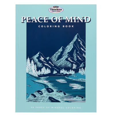 Timeless Creations Peace of Mind Adult Coloring Book, 48 Pages