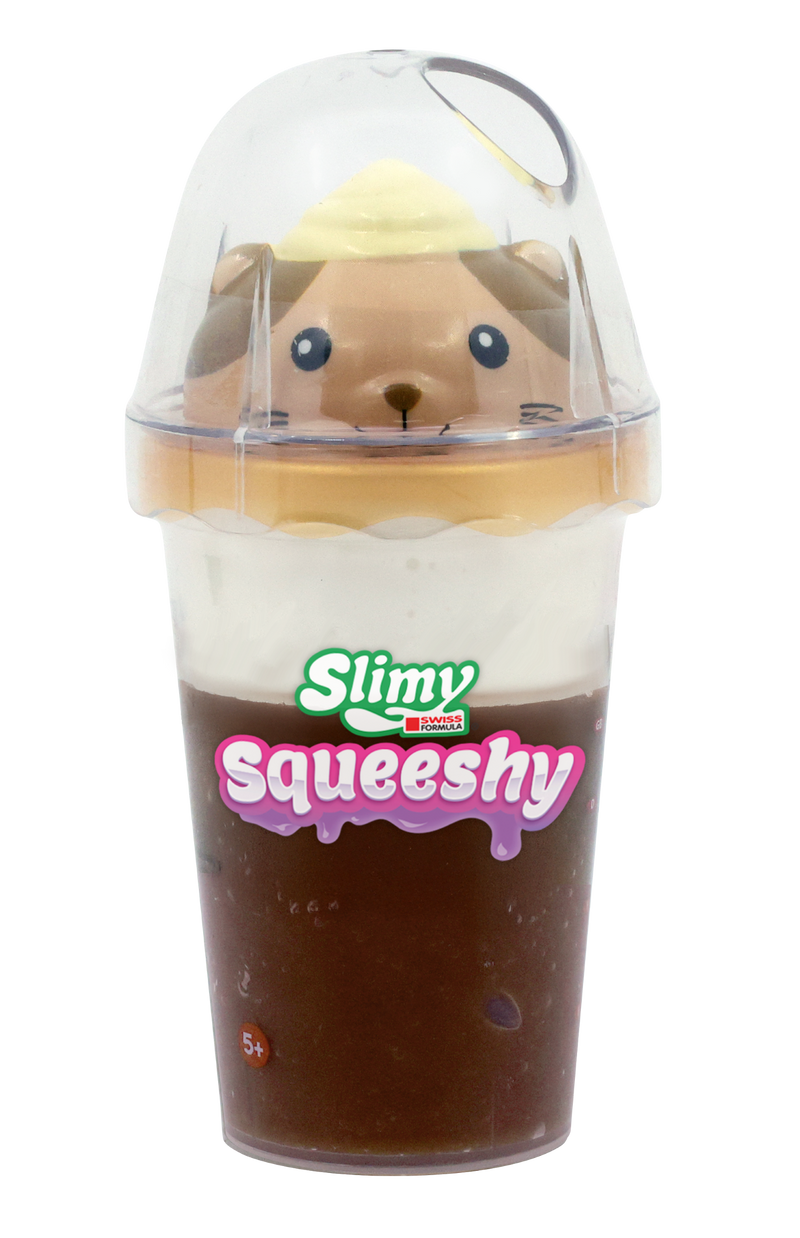 Slimy Sweet Soft & Squeeshy Scented Slime Cups (2-Pack) – Soft Stretchy Slime with Squishy Animal Toppers